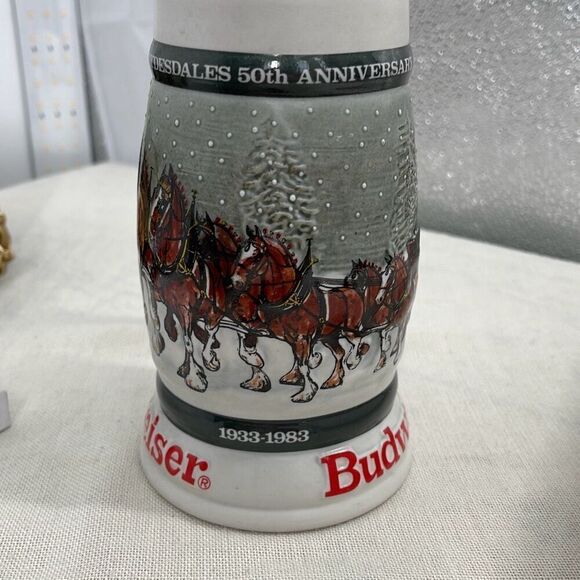 Budweiser Clydesdales 50th Anniversary mug 1933-1983. - Picture 2 of 10